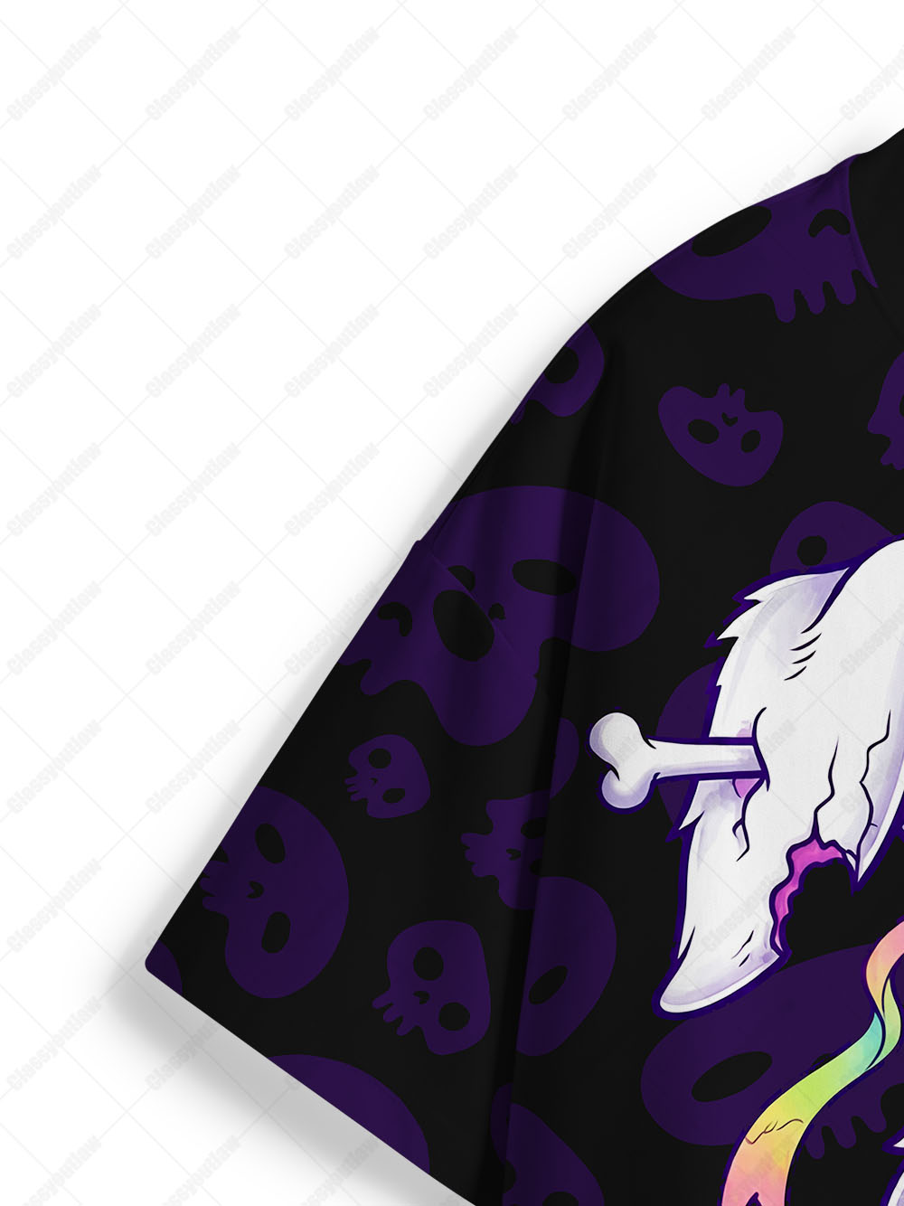 PASTEL GOTH ZOMBIE RABBIT ECO OVERSIZED GRAPHIC TEES