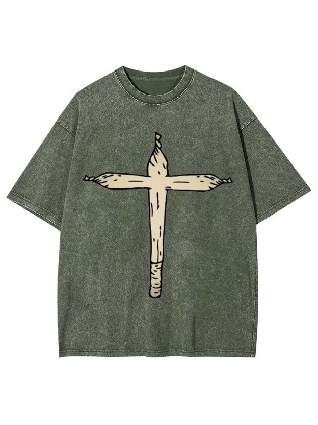 Cross Joint Washed Tshirt