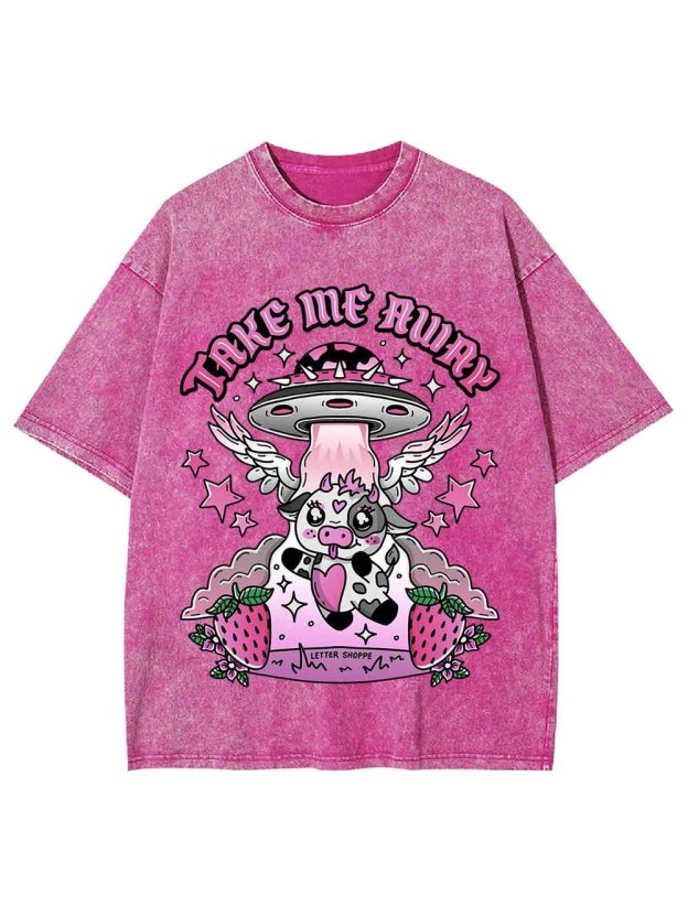 TAKE ME AWAY WASHED TSHIRT