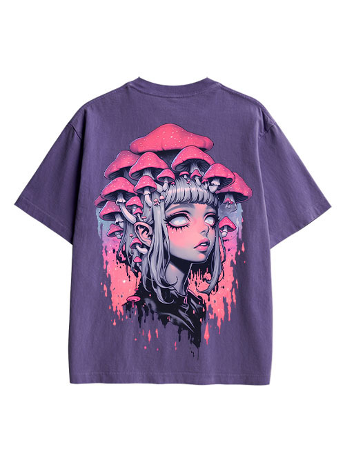 Fungal Reverie Double Sided Print Washed TShirt