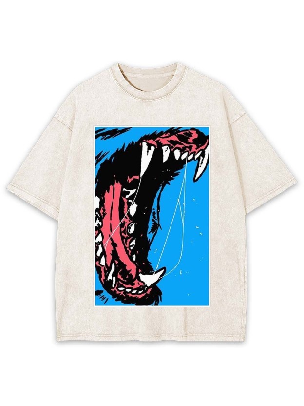 Beast Roar Washed Tshirt