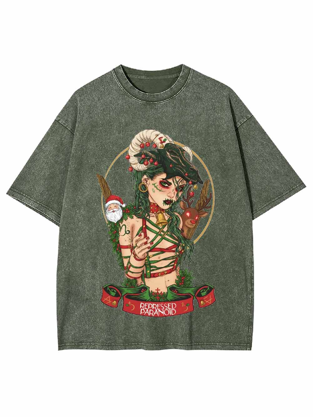 Christmas Witch Washed Tshirt