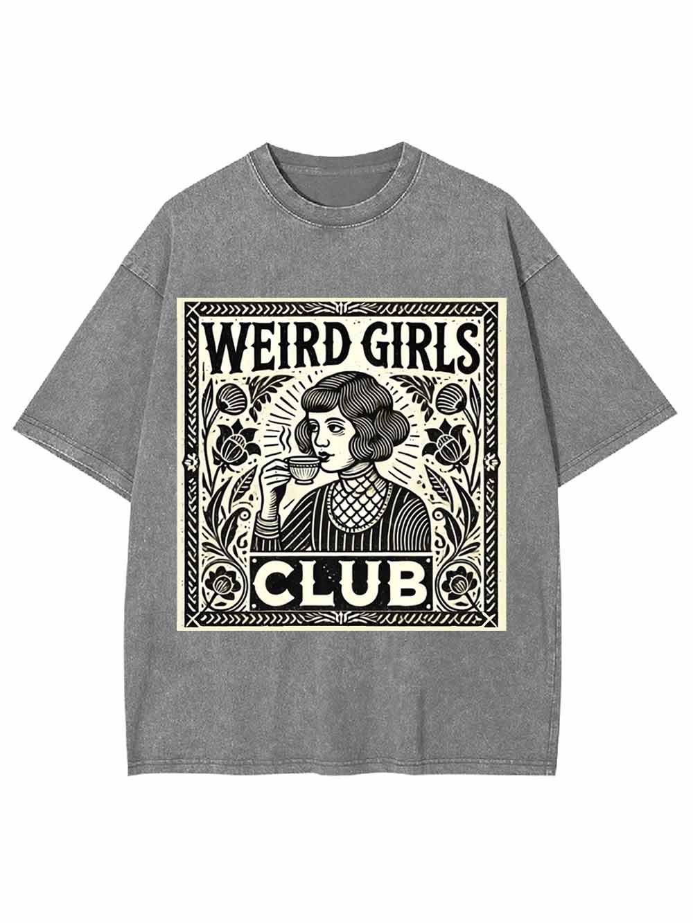 WEIRD GIRLS CLUB WASHED TSHIRT