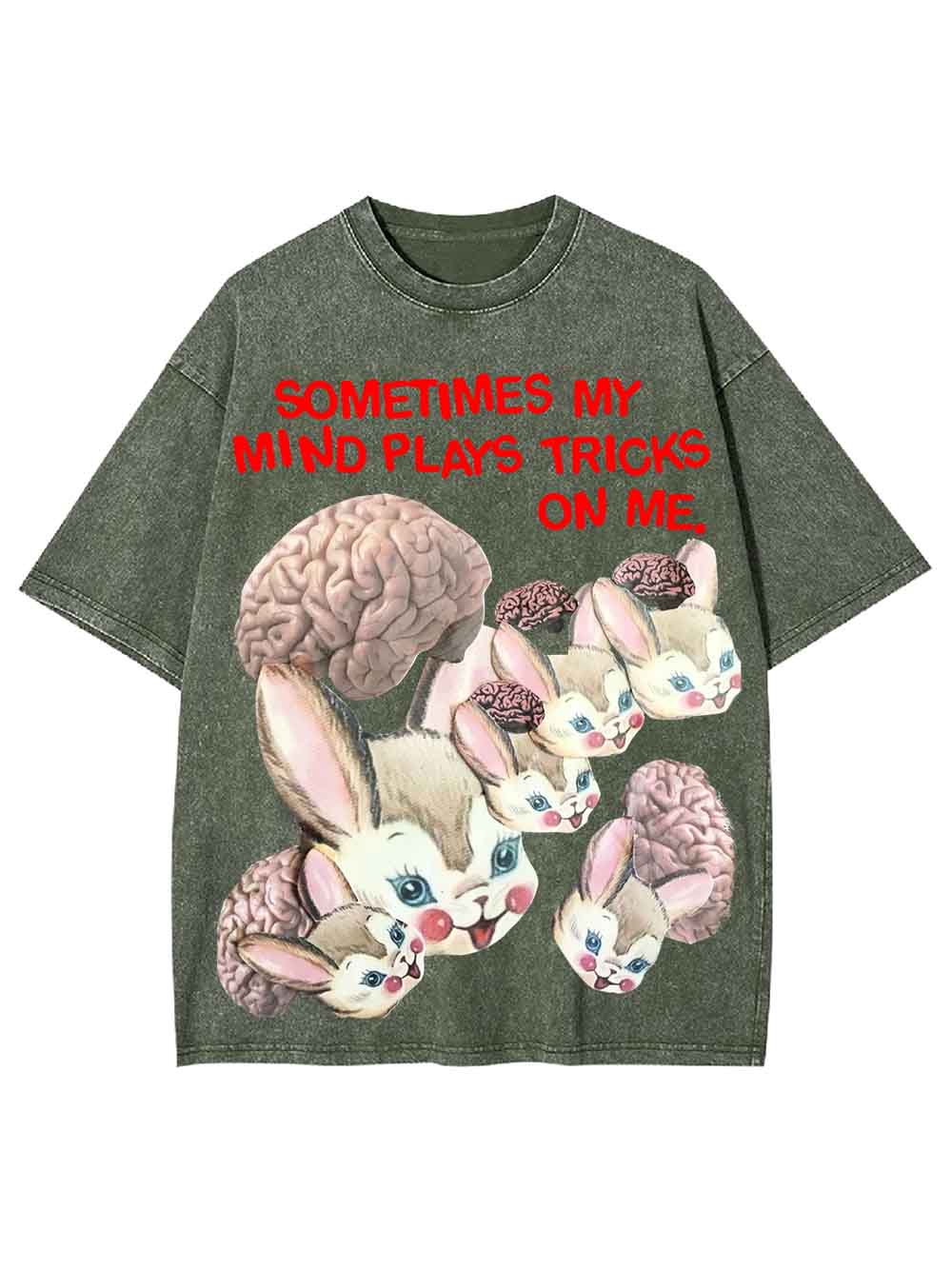 Sometimes My Mind Plays Tricks On Me Washed Tshirt