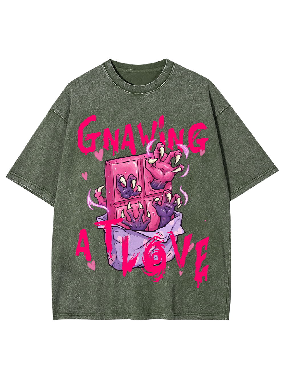 Gnawing at love Washed Tshirt