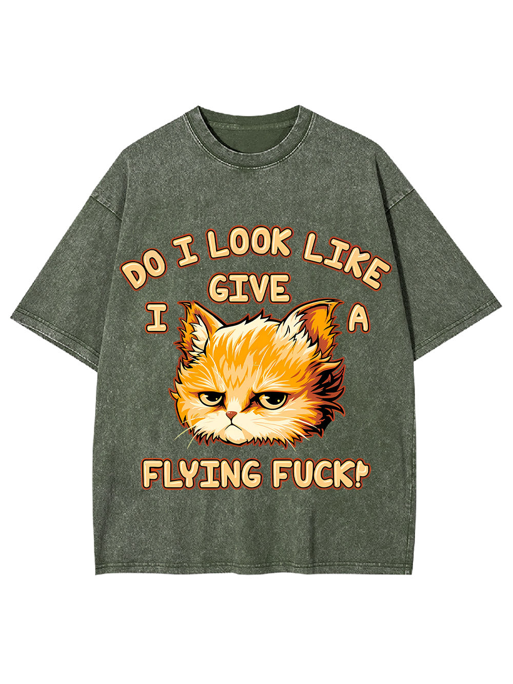 Do I Look Like I Give A Flying F*Ck! Washed Tshirt