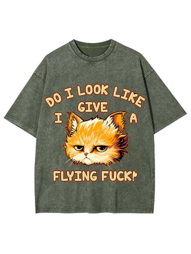 Do I Look Like I Give A Flying F*Ck! Washed Tshirt