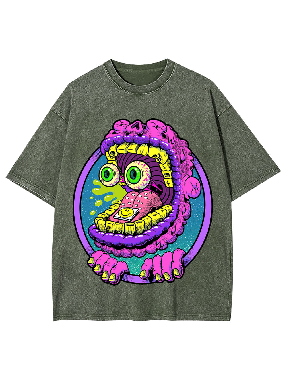 Monster Mouth Madness Washed Tshirt