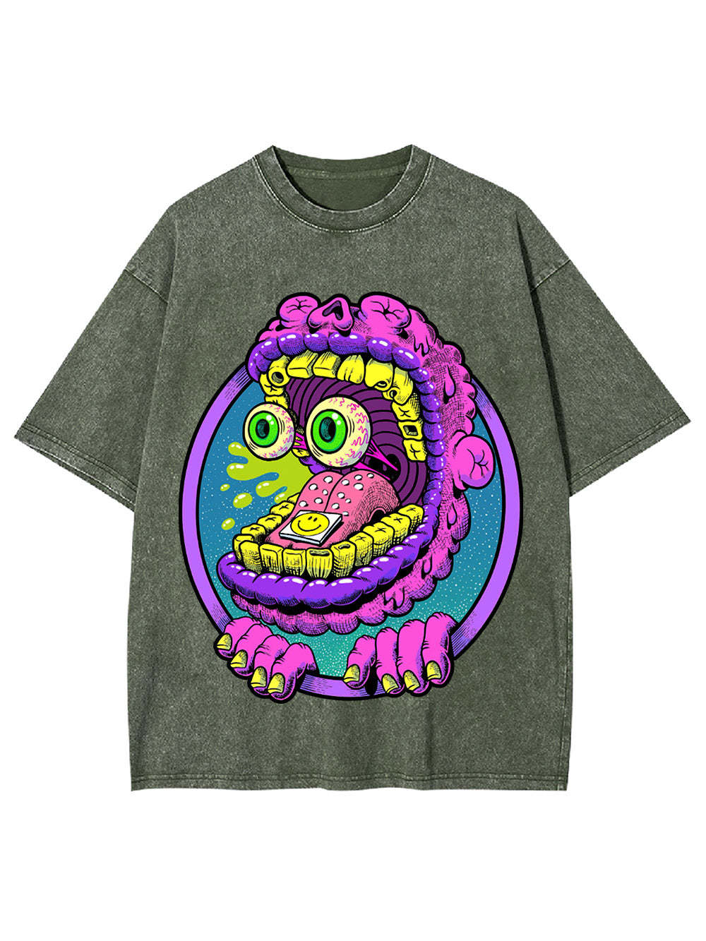 Monster Mouth Madness Washed Tshirt