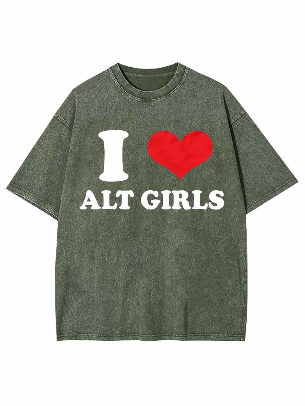 I LOVE ALT GIRLS WASHED TSHIRT