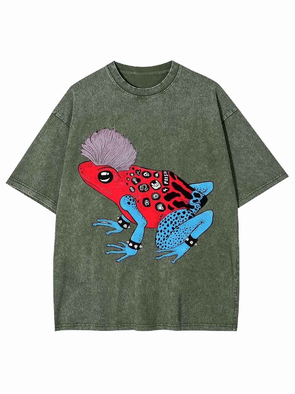 PUNK FROG WASHED TSHIRT-ClassyOutlaw Sale