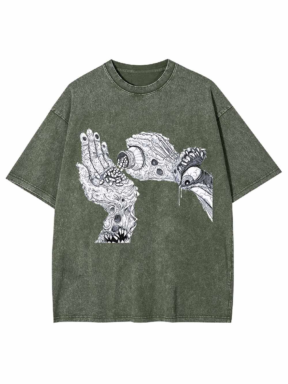 DISTORTED REALITY WASHED TSHIRT