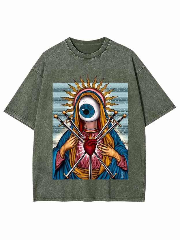 SACRED HEART WASHED TSHIRT