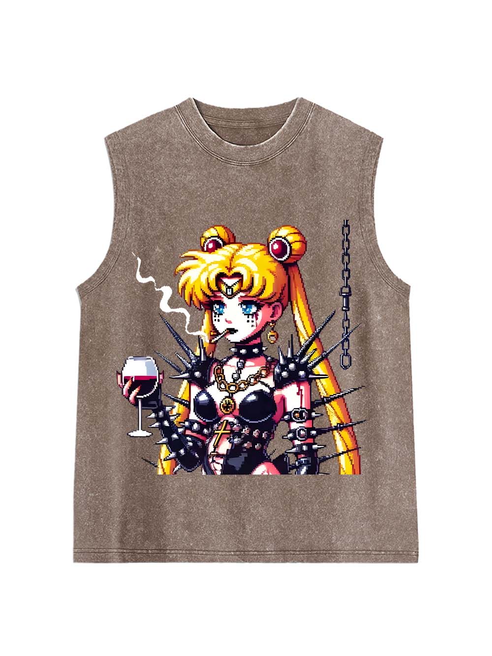 Punk Moon Washed Tank Top