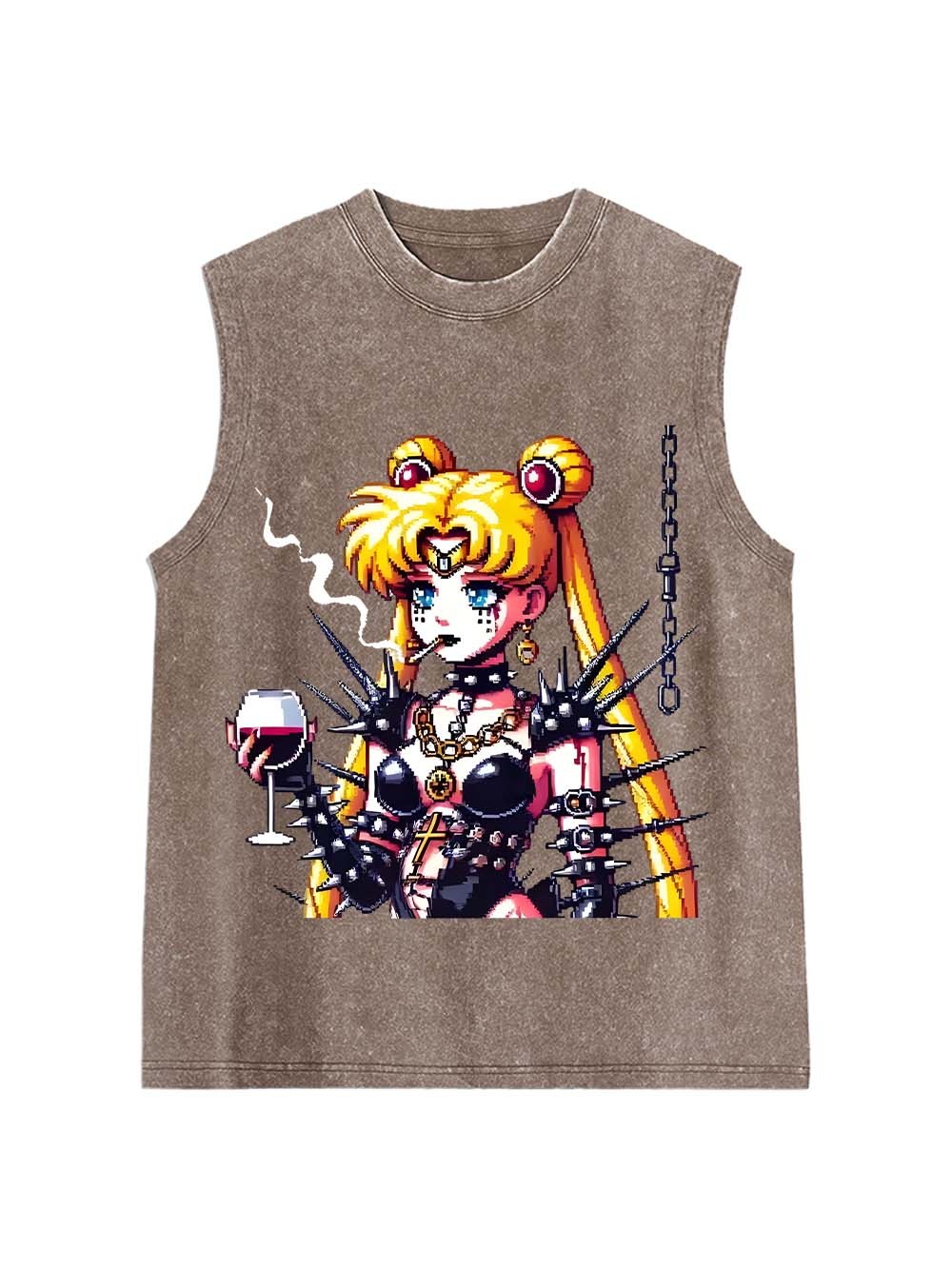 Punk Moon Washed Tank Top