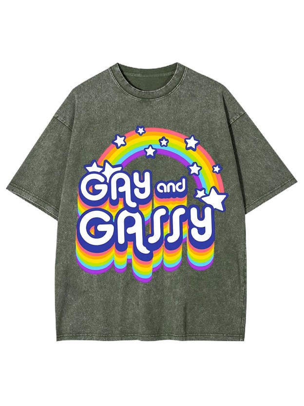 Gay and Gassy Washed Tshirt