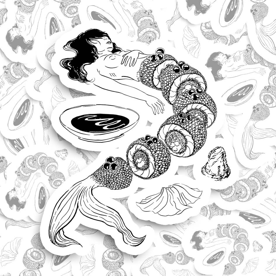 Human Sushi Slices Sticker-ClassyOutlaw Sale