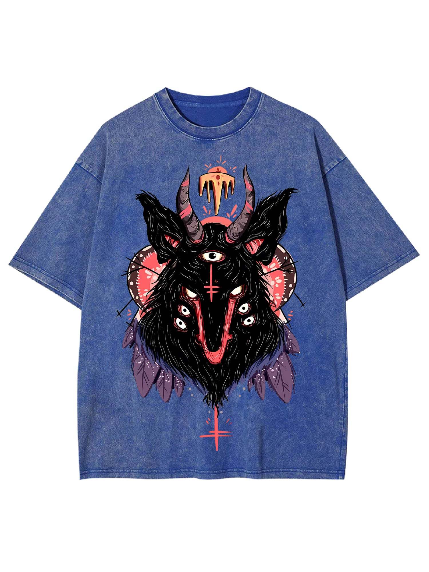 Multi-Eyed Demon Washed Tshirt