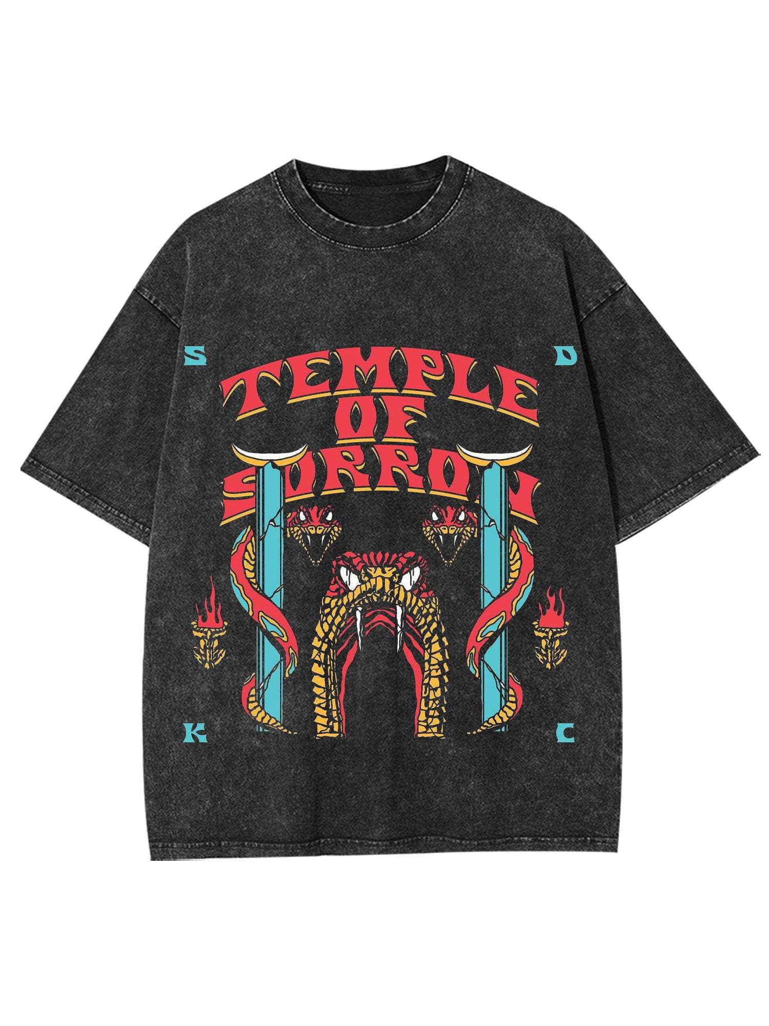 Temple Of Sorrow Washed Tshirt-ClassyOutlaw Sale