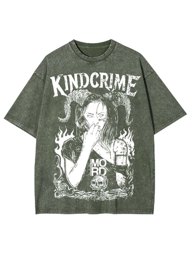 KIND CRIME WASHED TSHIRT