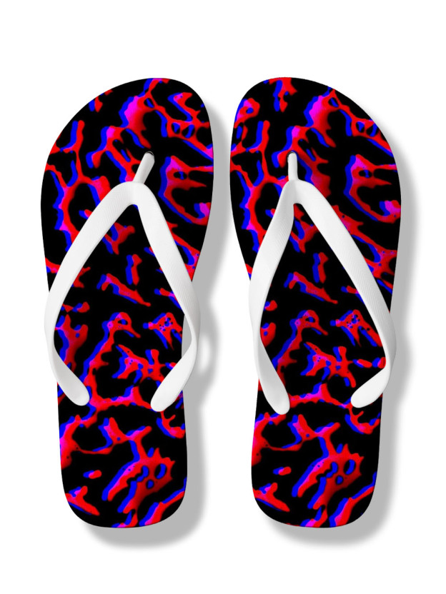 Neon Lava FLIP FLOPS