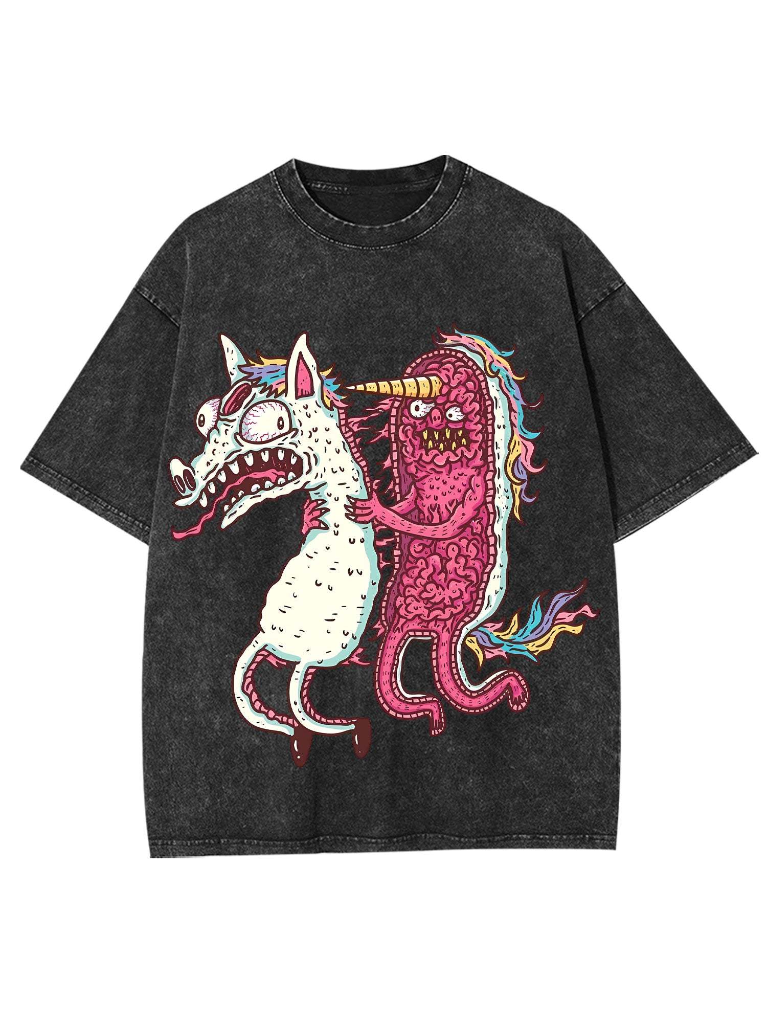 Unicorn Chaos Washed Tshirt