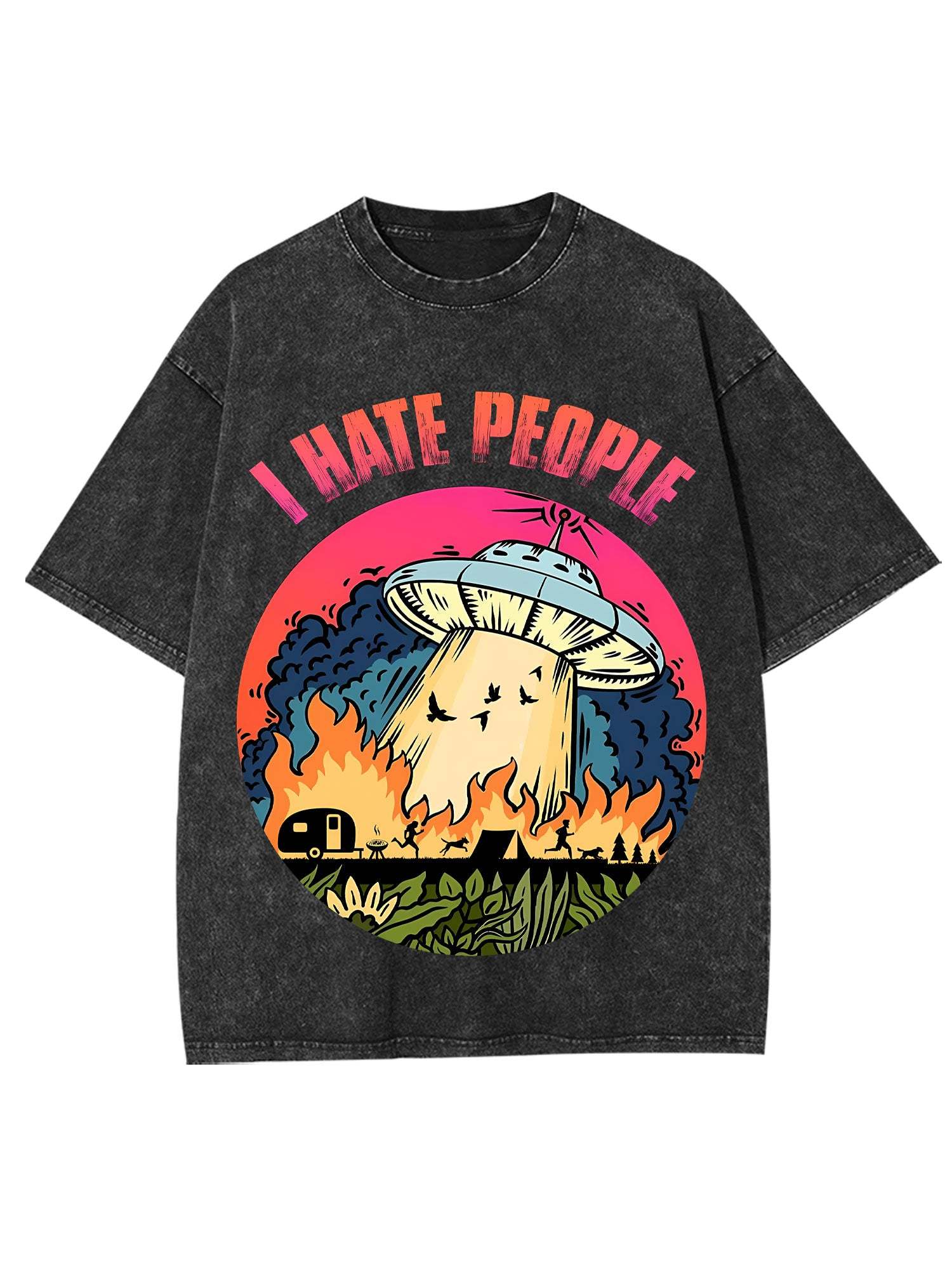 I Hate People Washed Tshirt
