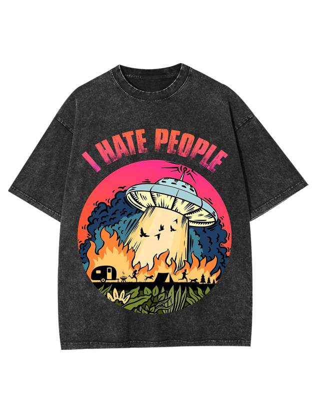 I Hate People Washed Tshirt