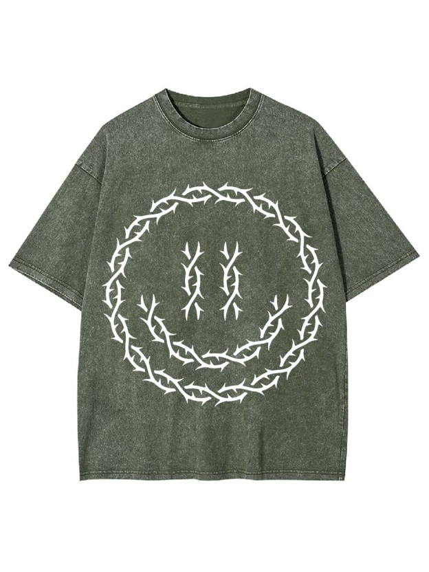 Thorned Smile Washed Tshirt