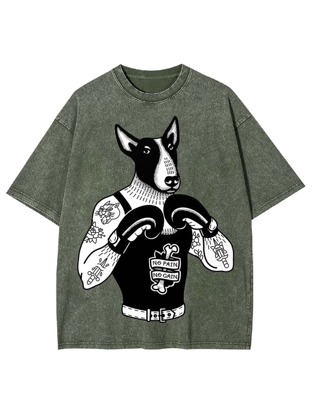 No Pain No Gain Washed Tshirt