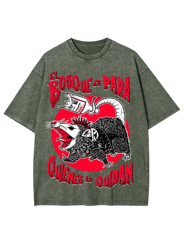 The Forest Is for Those Who Care Washed Tshirt