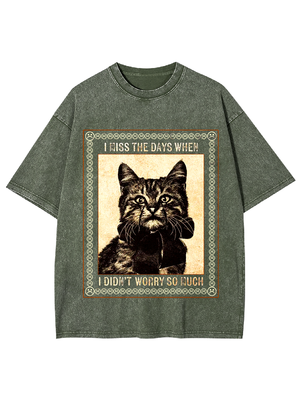 I Miss The Days When I Didn’T Worry So Much Washed Tshirt