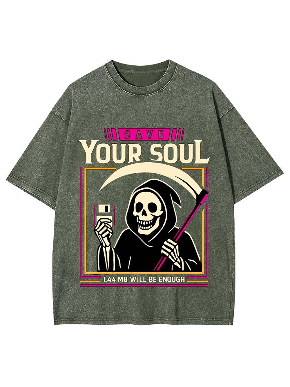 Save Your Soul Washed Tshirt