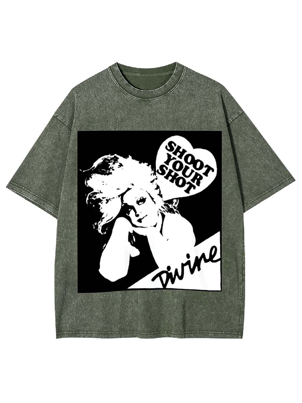 Shoot Your Shot Washed Tshirt