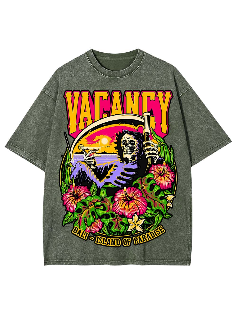 VACANCY IN PARADISE WASHED TSHIRT