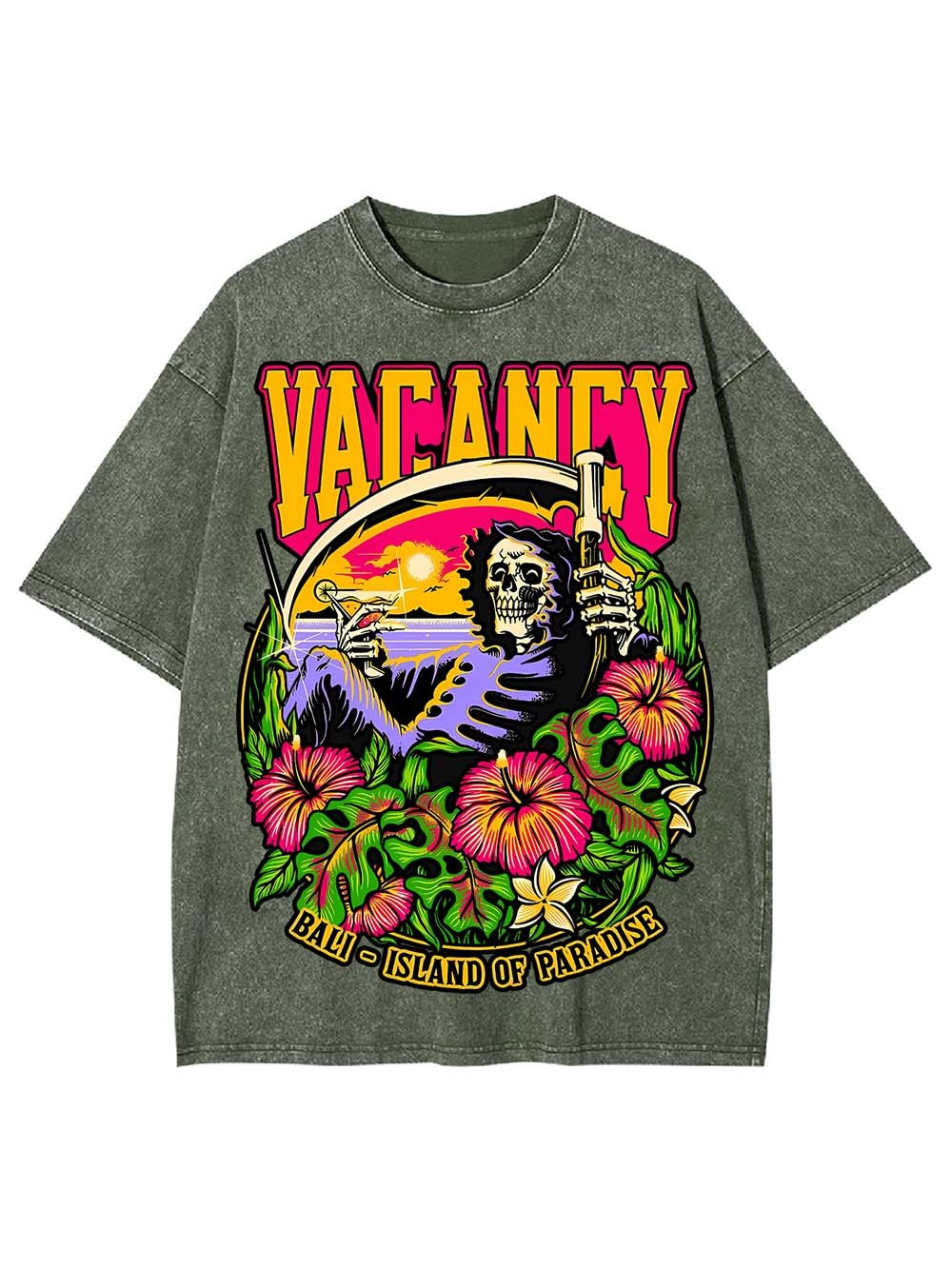 VACANCY IN PARADISE WASHED TSHIRT