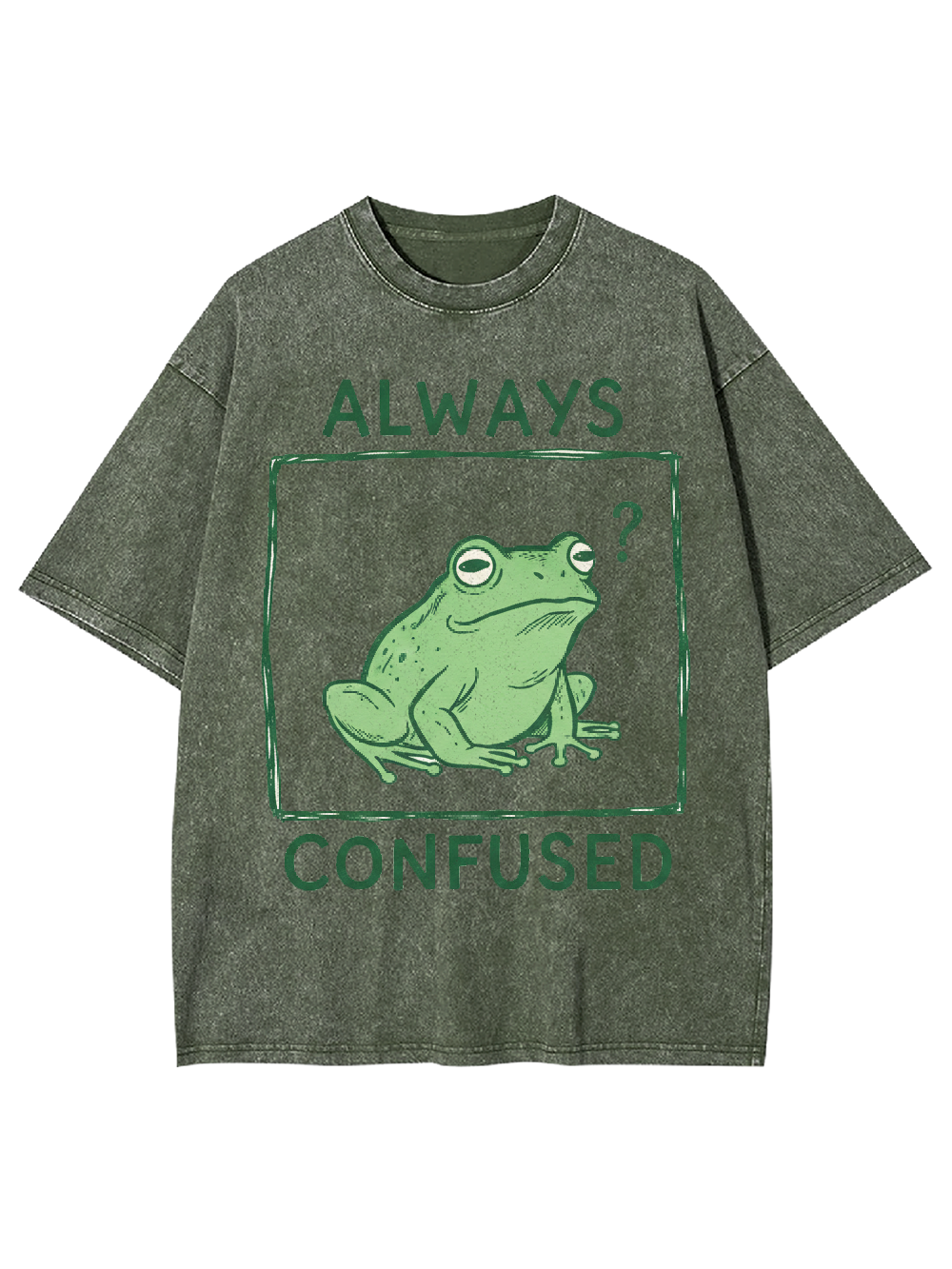 Always confused Washed Tshirt