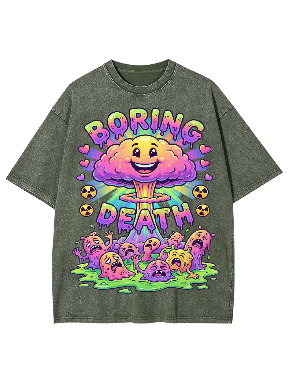 Boring death Washed Tshirt