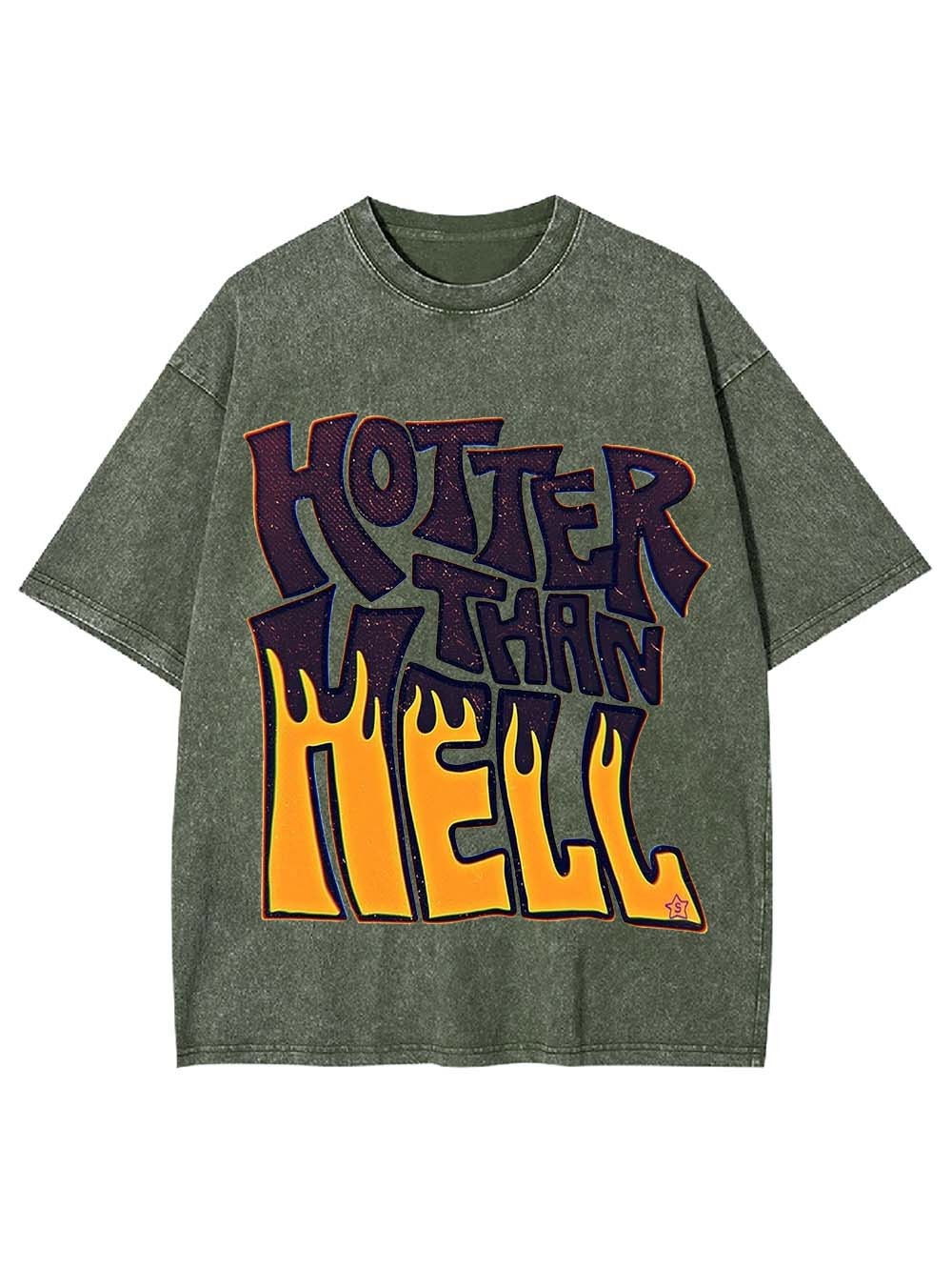 Hotter Than Hell Washed Tshirt