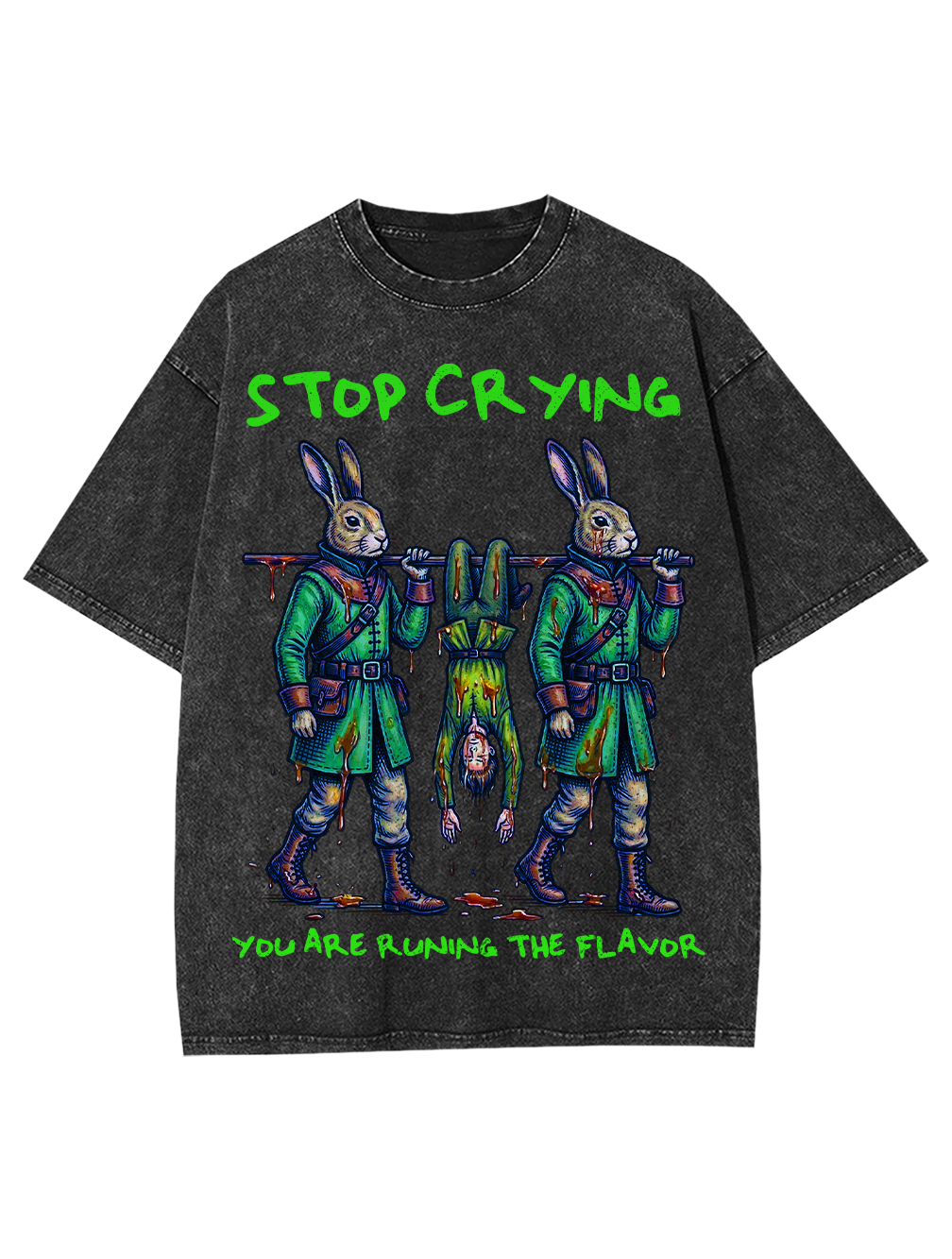 Stop Crying Washed Tshirt