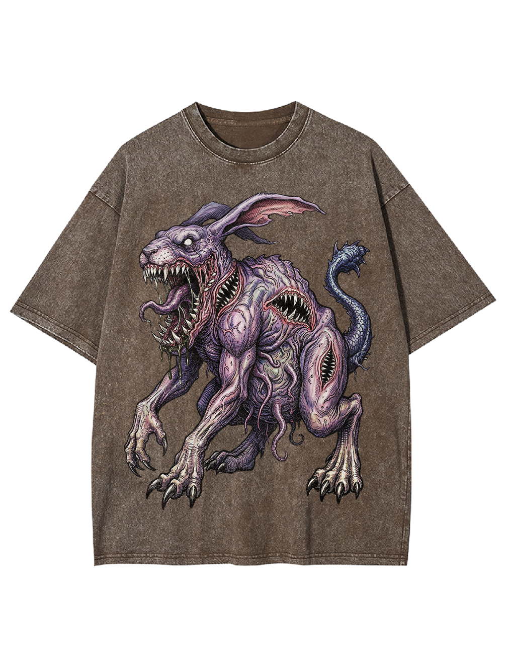 Terrifying Mutant Rabbits Washed Tshirt