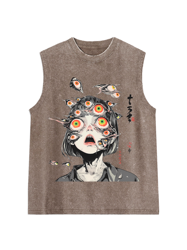 Multitude Of Gazes Washed Tank Top