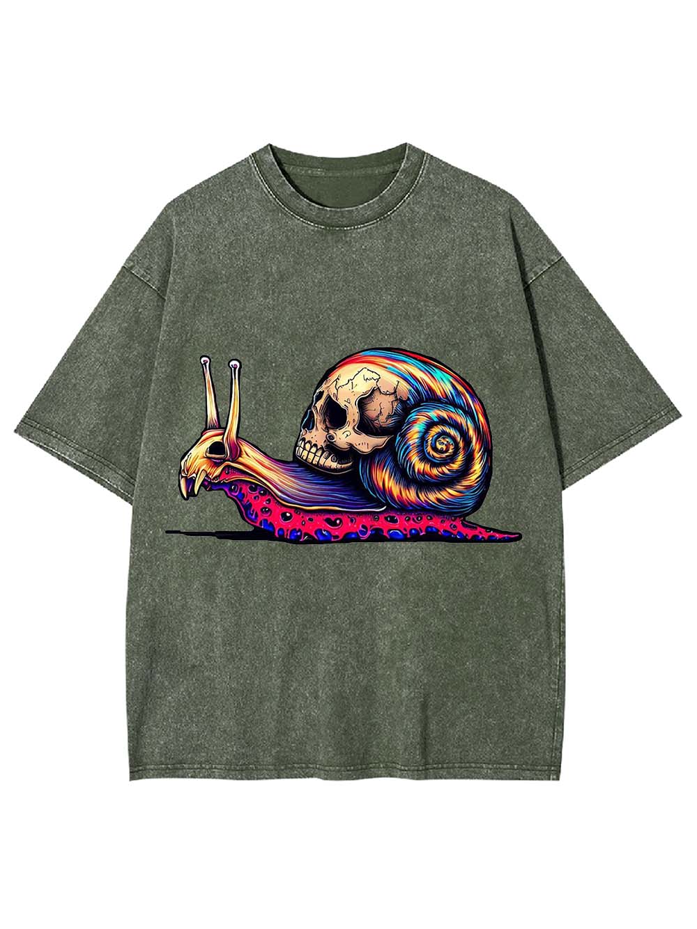 The Crawling Skull Washed Tshirt