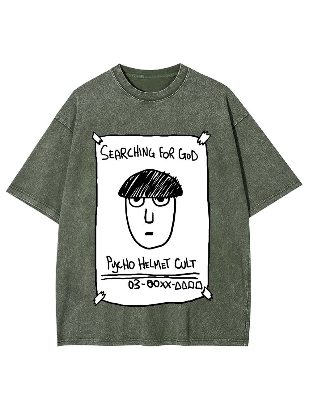 Psycho Helmet Cult Washed Tshirt