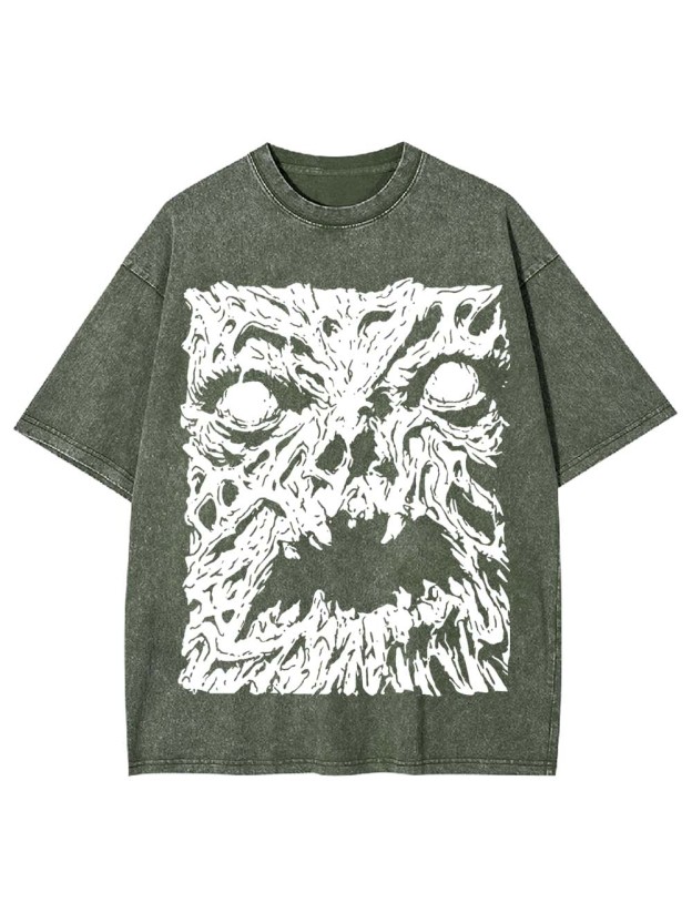The Melting Face of Horror Washed Tshirt