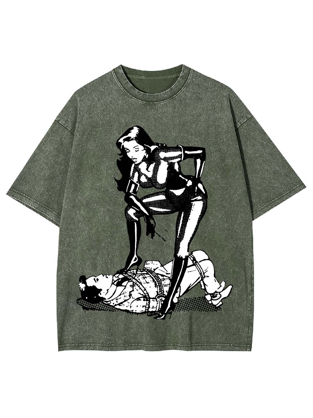 Dominance in Contrast Washed Tshirt