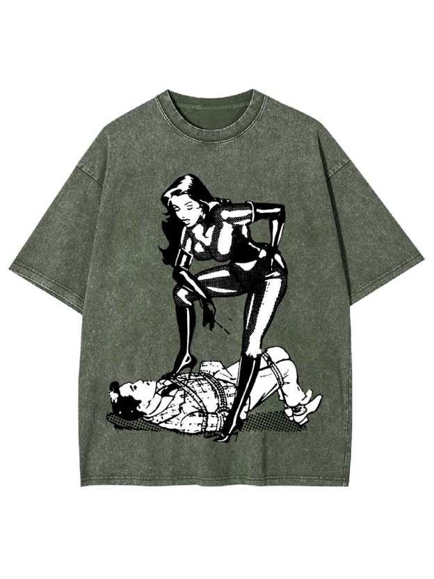 Dominance in Contrast Washed Tshirt