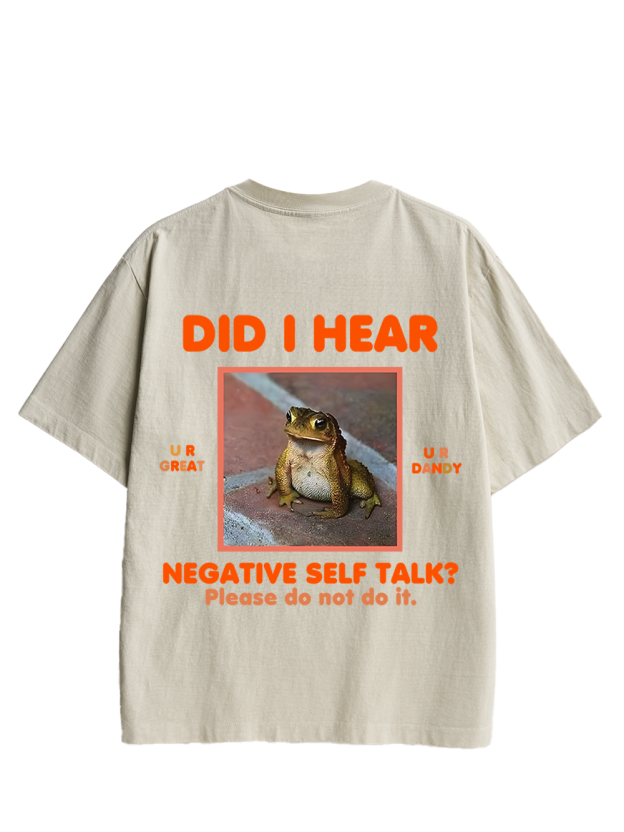 Frog Therapist Double Sided Print Washed TShirt