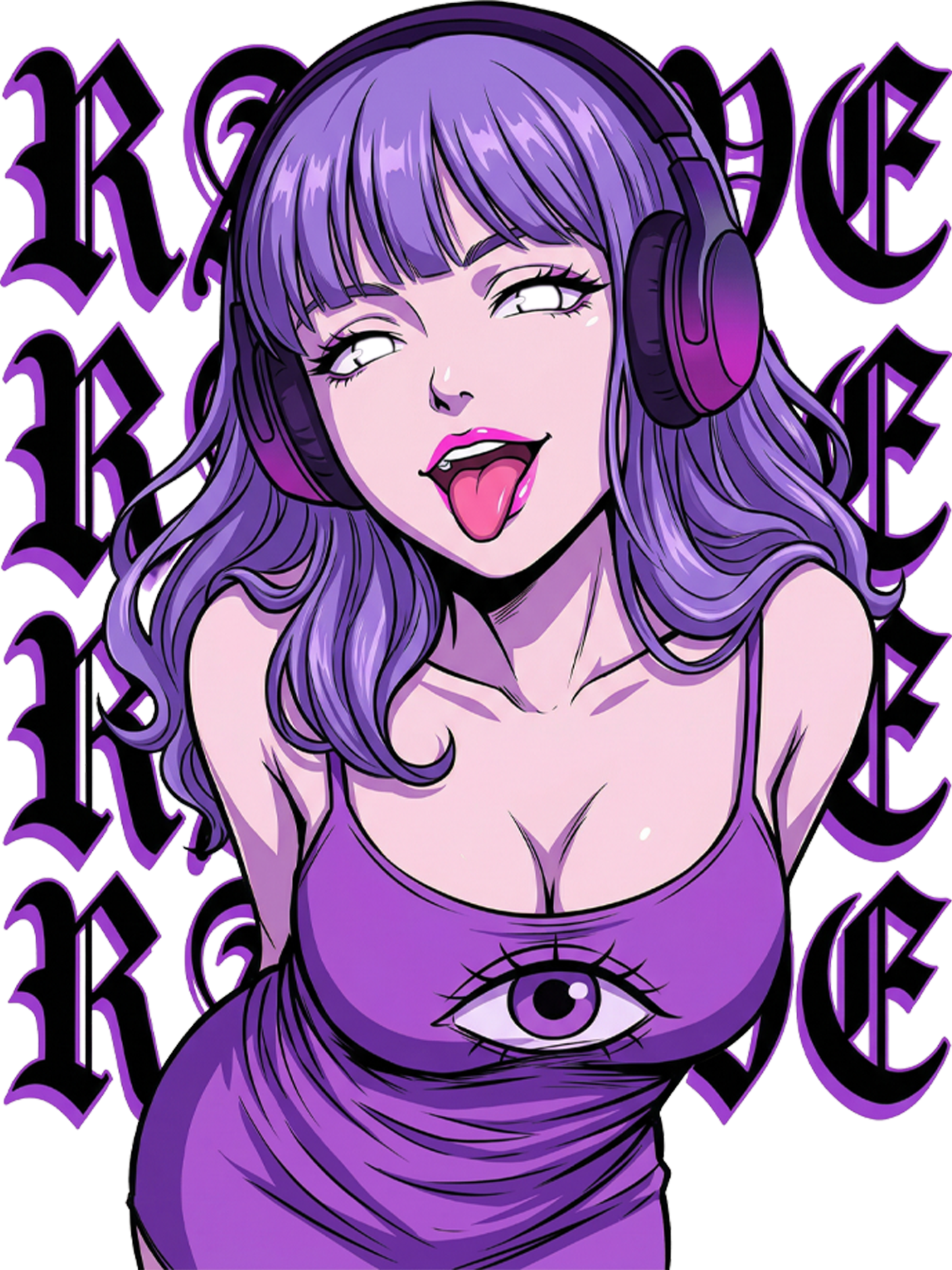 Cyber Raver Third Eye Washed Tshirt