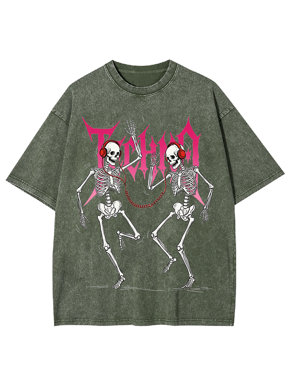 Techno Till Death Washed Tshirt